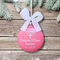 Baptism Ornament Personalized, Baptism Gifts For Girls