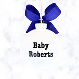 Expecting Ornament, Pregnant Christmas Ornament Boy