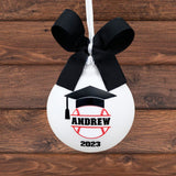 Baseball Graduation Ornament, Graduation Gift