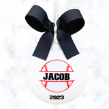 Baseball Ornament, Personalized Baseball Gifts For Boys