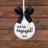 Engagement Ornaments, Personalized Engagement Gifts