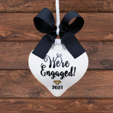 Personalized Engagement Ornament, Engaged Gifts