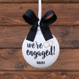 Gay Engaged Ornament, Engagement Gift For Gay Couple