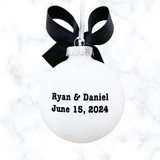 Gay Engaged Ornament, Engagement Gift For Gay Couple
