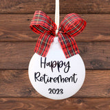Retirement Ornament, Personalized Retirement Gifts