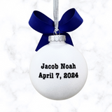 Babys First Christmas Ornament Personalized, Baby Boy