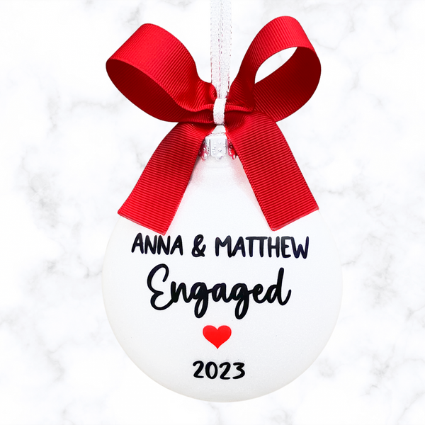 Personalized Engagement Ornament, Engagements Gifts