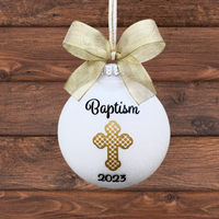 Baptism Ornament, Personalized Baptism Gifts