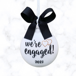Gay Engaged Ornament, Engagement Gift For Gay Couple