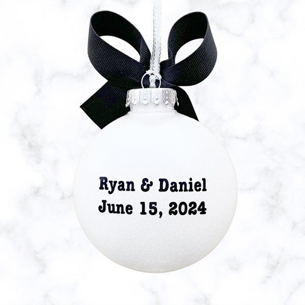 Gay Engaged Ornament Engagement Gift For Gay Couple Pear Tree