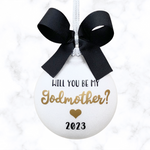 Will You Be My Godmother Ornament, Baptism Gifts For Godmother