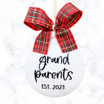 New Grandparents Ornament, Pregnancy Announcement