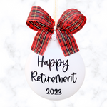 Retirement Ornament, Personalized Retirement Gifts