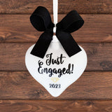 Engagement Christmas Ornament, Just Engaged Gifts